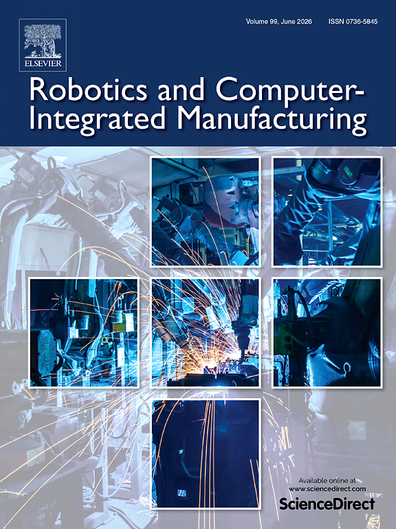 Paper Accepted to Robotics and Computer-Integrated Manufacturing