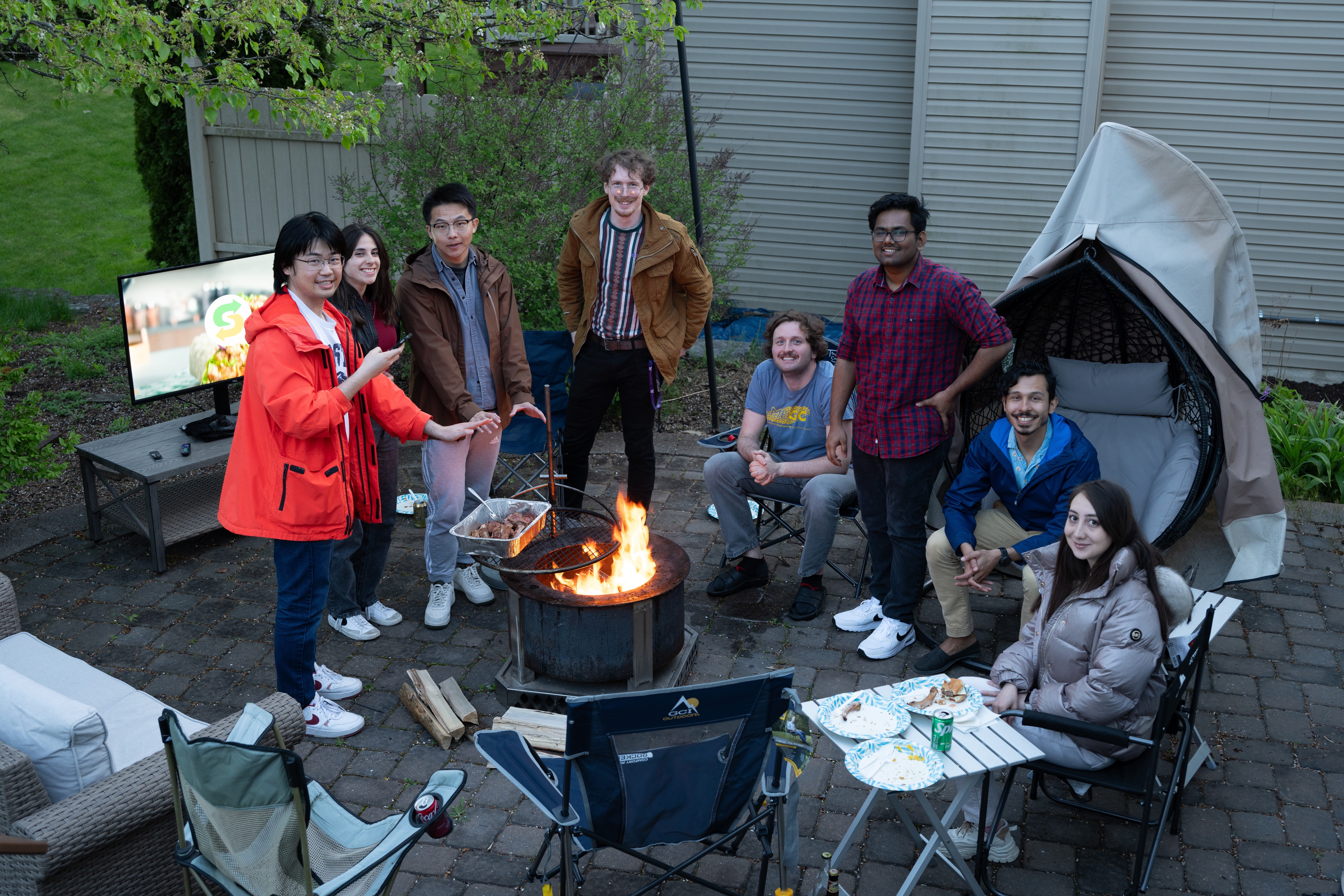 Semester-end potluck party